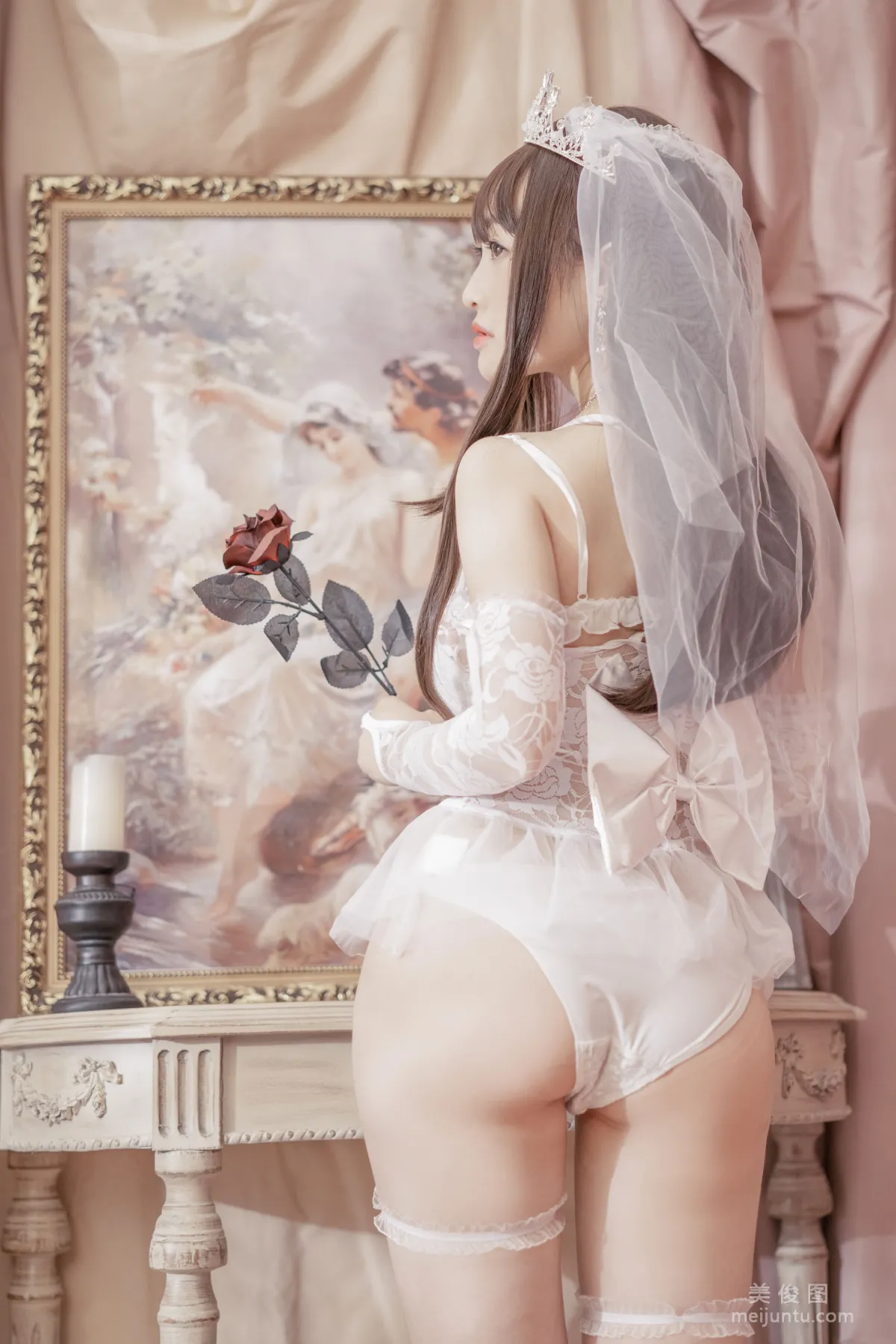 [网红COSER写真] 动漫博主脱尾巴Mizuki - 婚纱 套图6