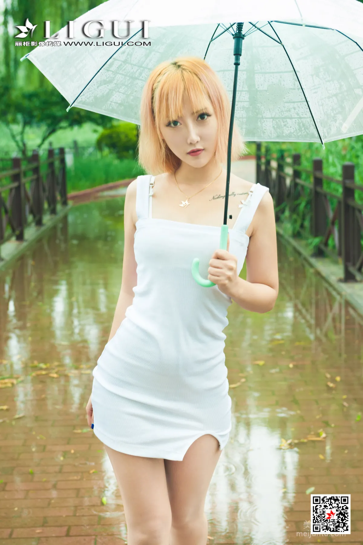 [丽柜Ligui] 网络丽人 Model 小爽 《雨中漫步》10