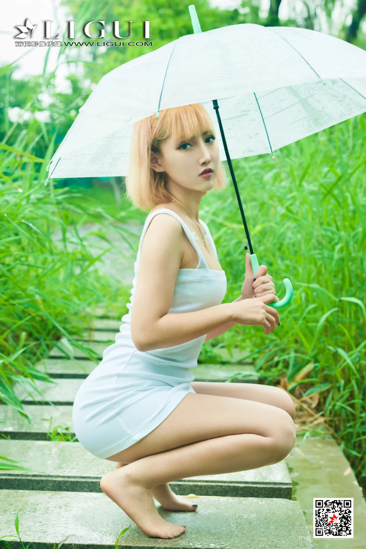 [丽柜Ligui] 网络丽人 Model 小爽 《雨中漫步》38