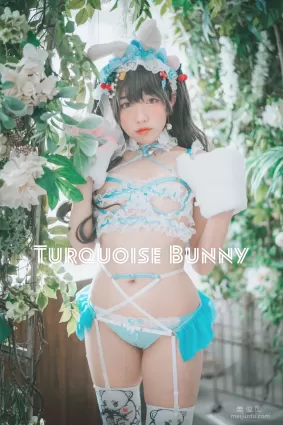 [DJAWA]  Sonson - Turquoise Bunny 寫真套圖