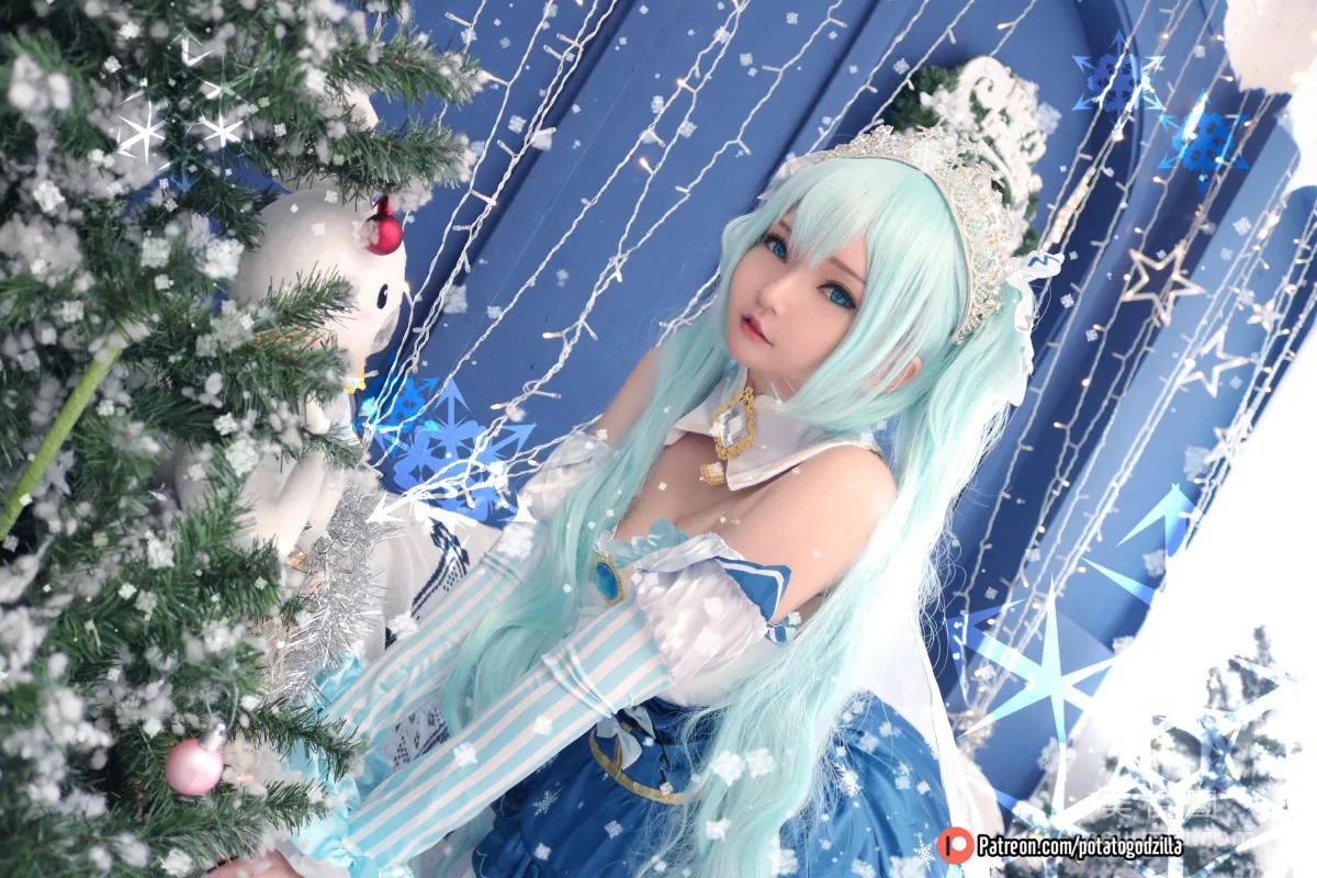 Coser小姐姐Potato Godzilla - Snow Miku16