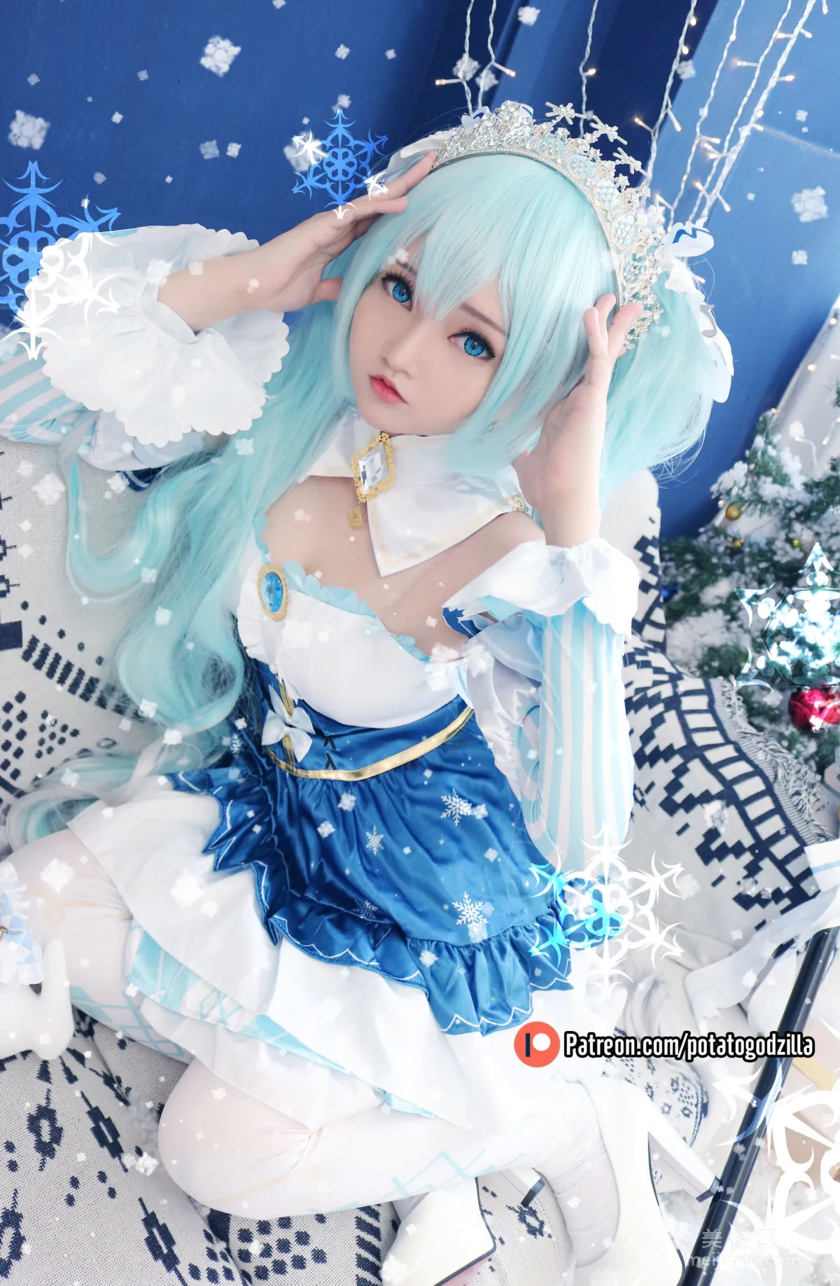 Coser小姐姐Potato Godzilla - Snow Miku13