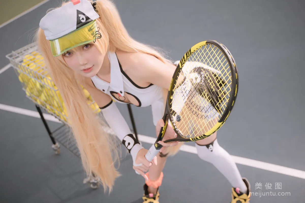 [COS福利] 阿包也是兔娘 - 贝奇网球服7