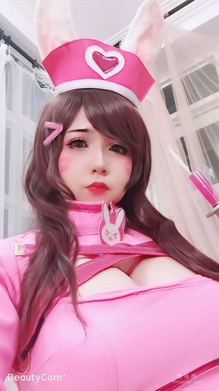 [COS福利] Uy Uy - D.VA Bunny Nurse 写真套图23