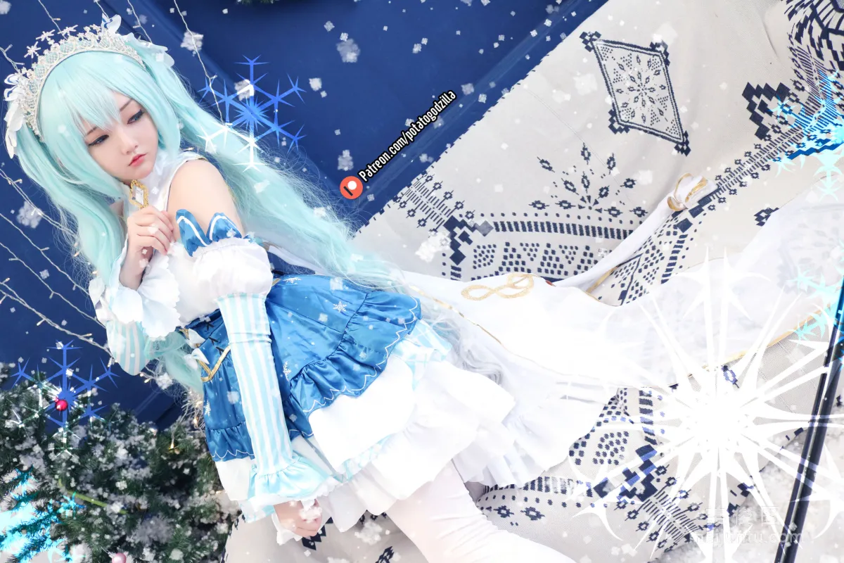 Coser小姐姐Potato Godzilla - Snow Miku15