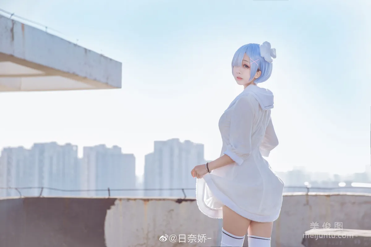 [COS福利] 日奈娇 -  蕾姆 白裙 写真套图7