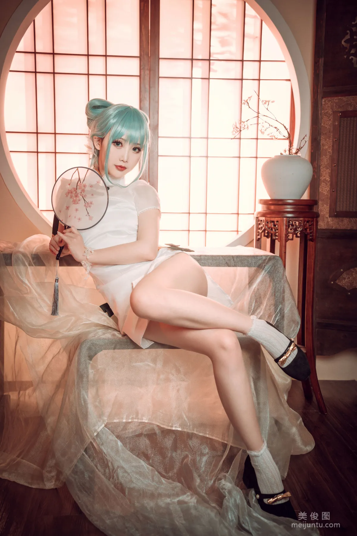 可爱人气Coser面饼仙儿 - 初音旗袍 写真套图22