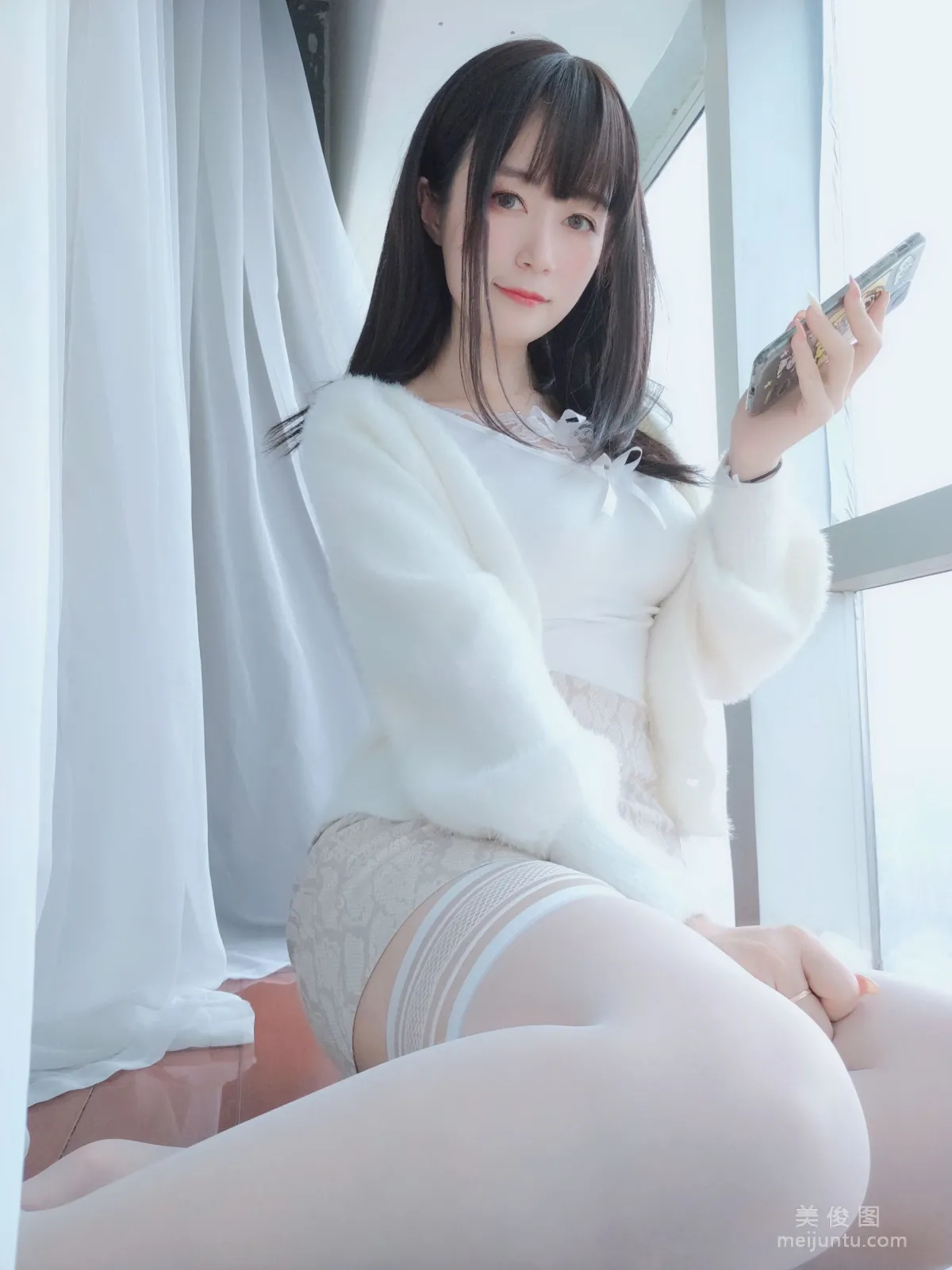 Coser小姐姐白银 - 白蕾丝 写真套图64