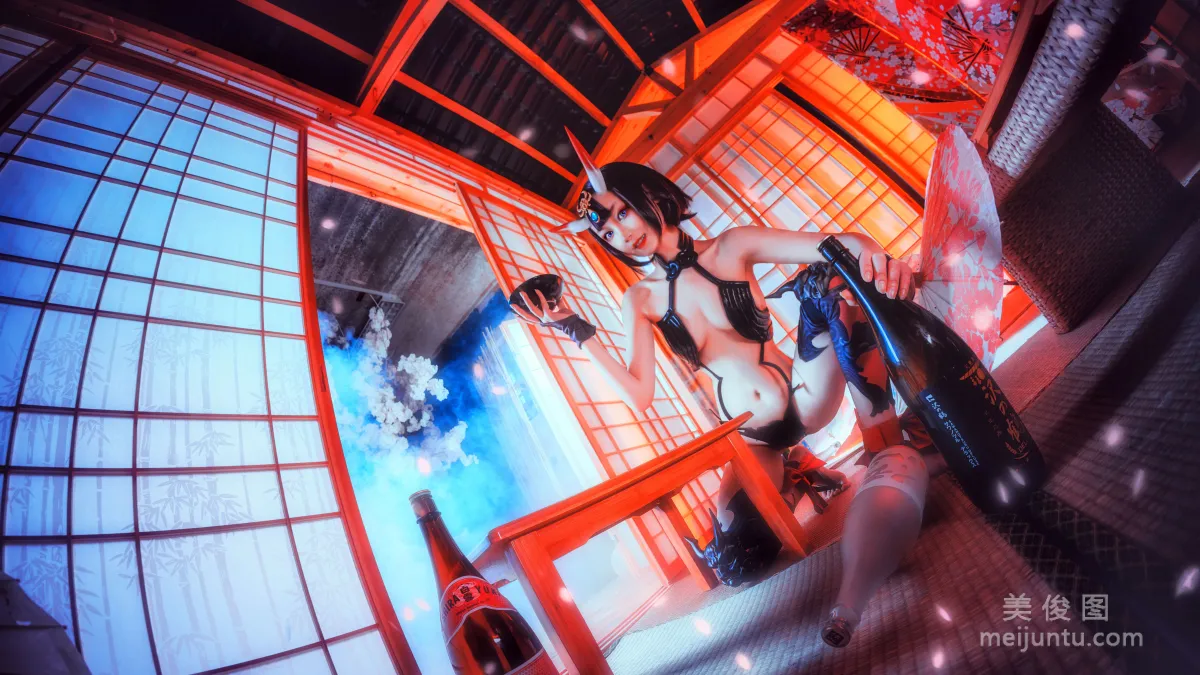 COS少女星野咪兔 - 酒吞童子 写真套图24