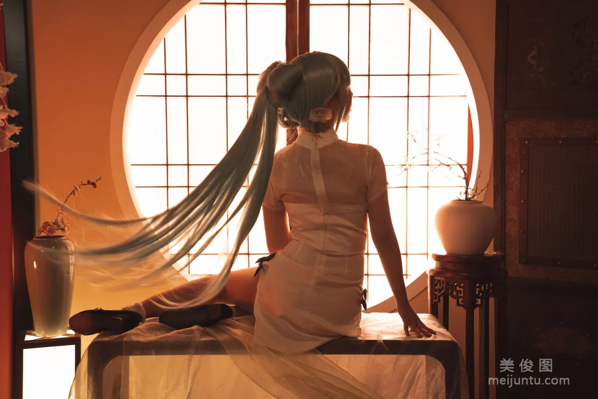 可爱人气Coser面饼仙儿 - 初音旗袍 写真套图19