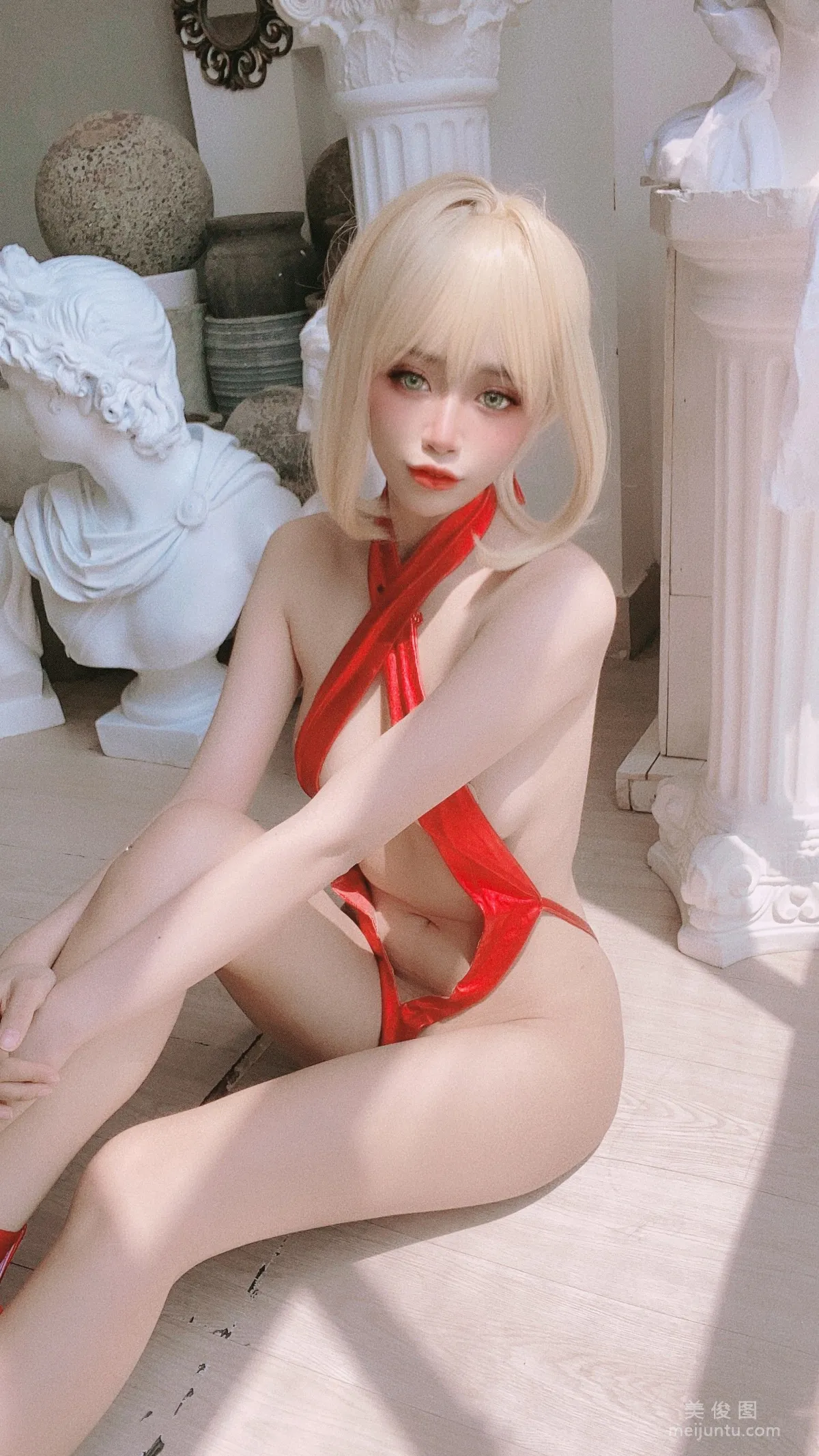 [COS福利] Byoru - Nero Swimsuit 尼禄泳装20