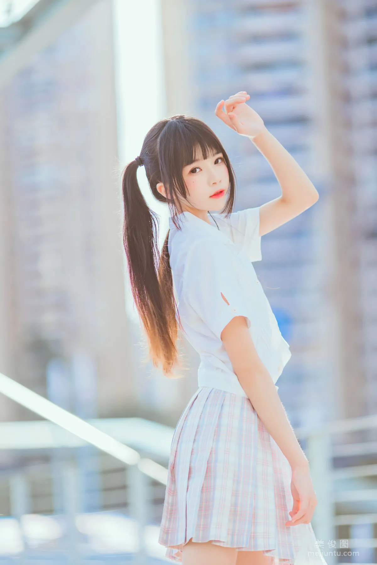 [COS福利] 桜桃喵 - 少女之浅色系 写真套图8
