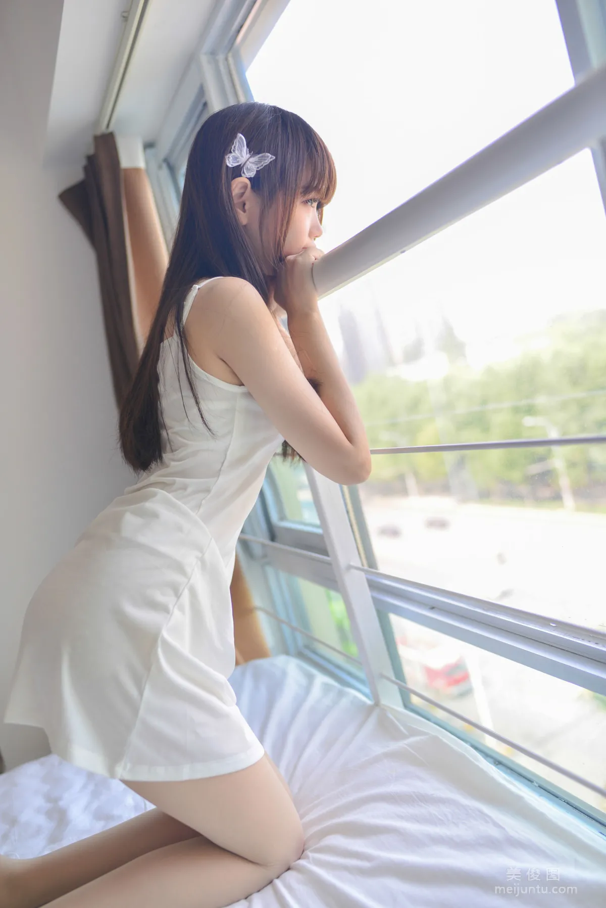 [COS福利] 雪琪 - 肉丝吊带裙31