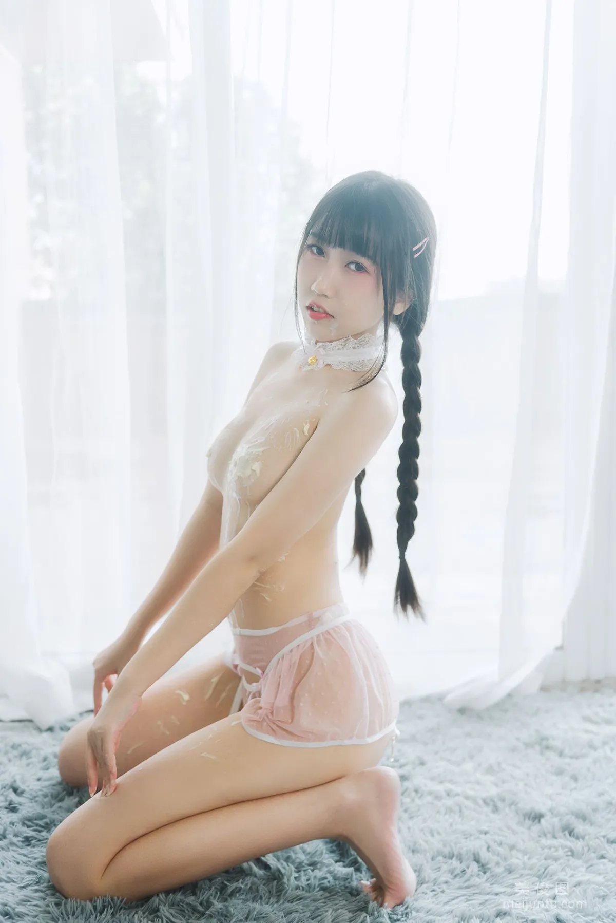 [网红COSER] 微博人气Coser不呆猫 - 奶油少女52