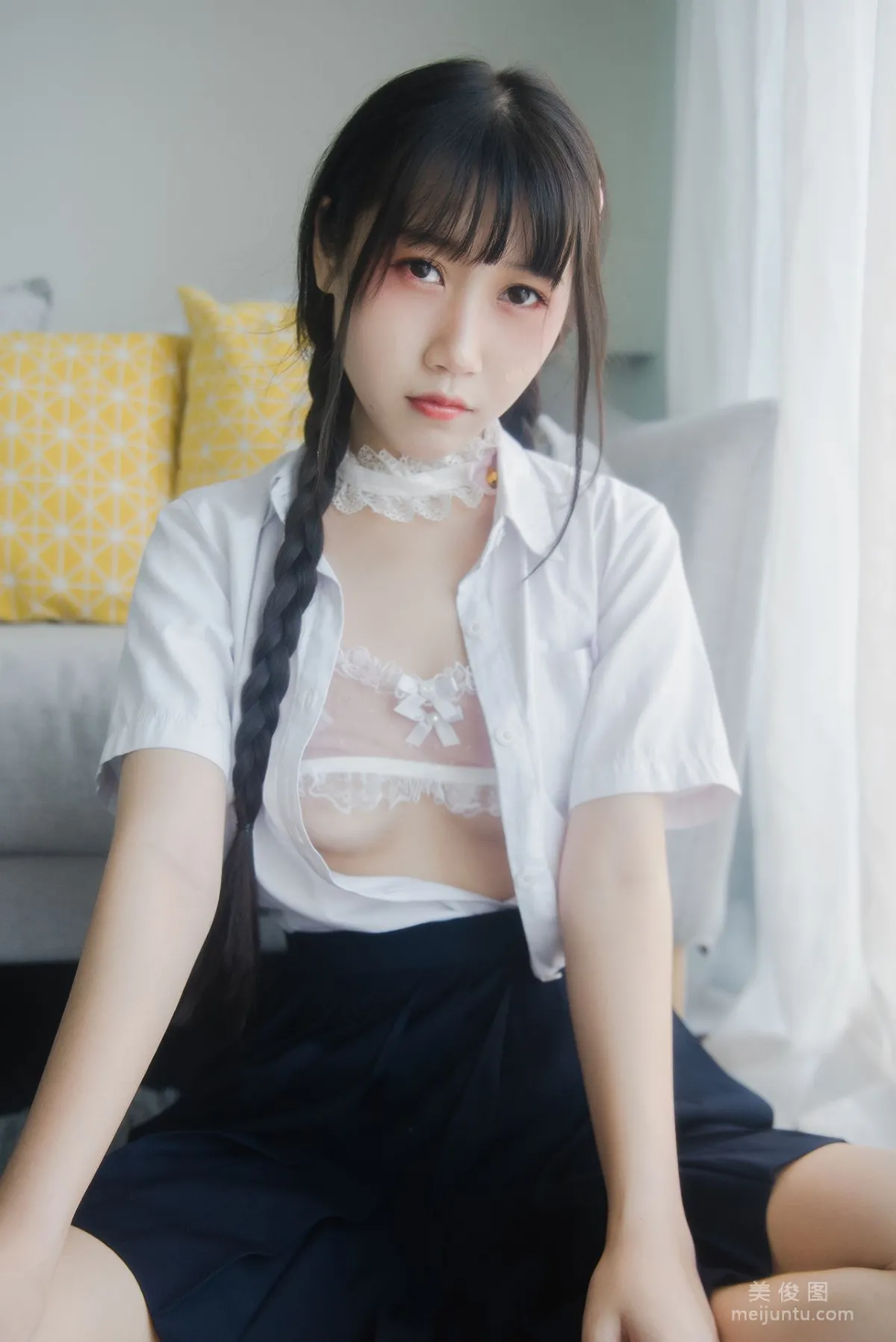 [网红COSER] 微博人气Coser不呆猫 - 奶油少女26