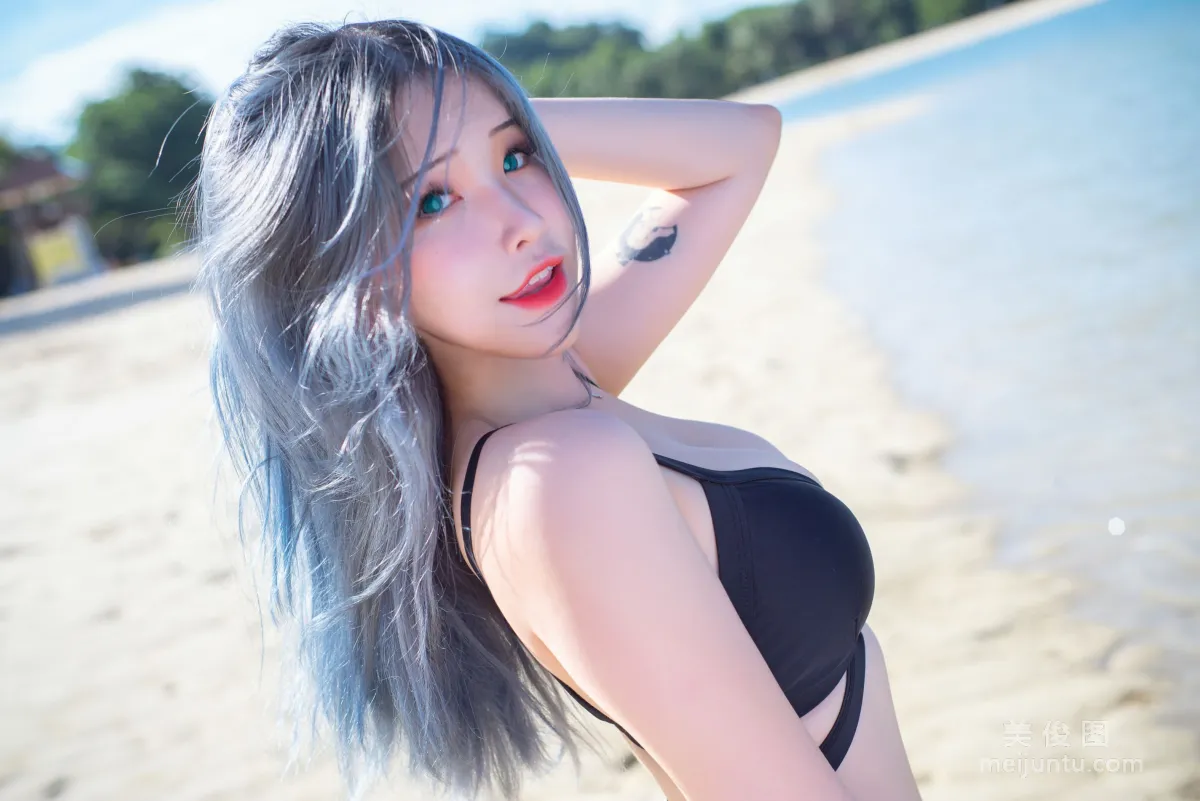 [网红COSER] 花リリ(Plant Lily) - Beach lily10