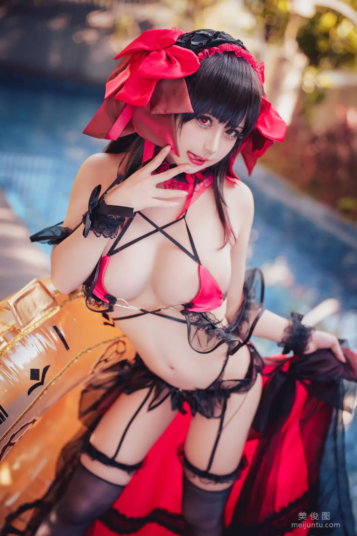 [网红COSER] 沖田凜花Rinka - Kurumi Tokisaki Swimsuit2