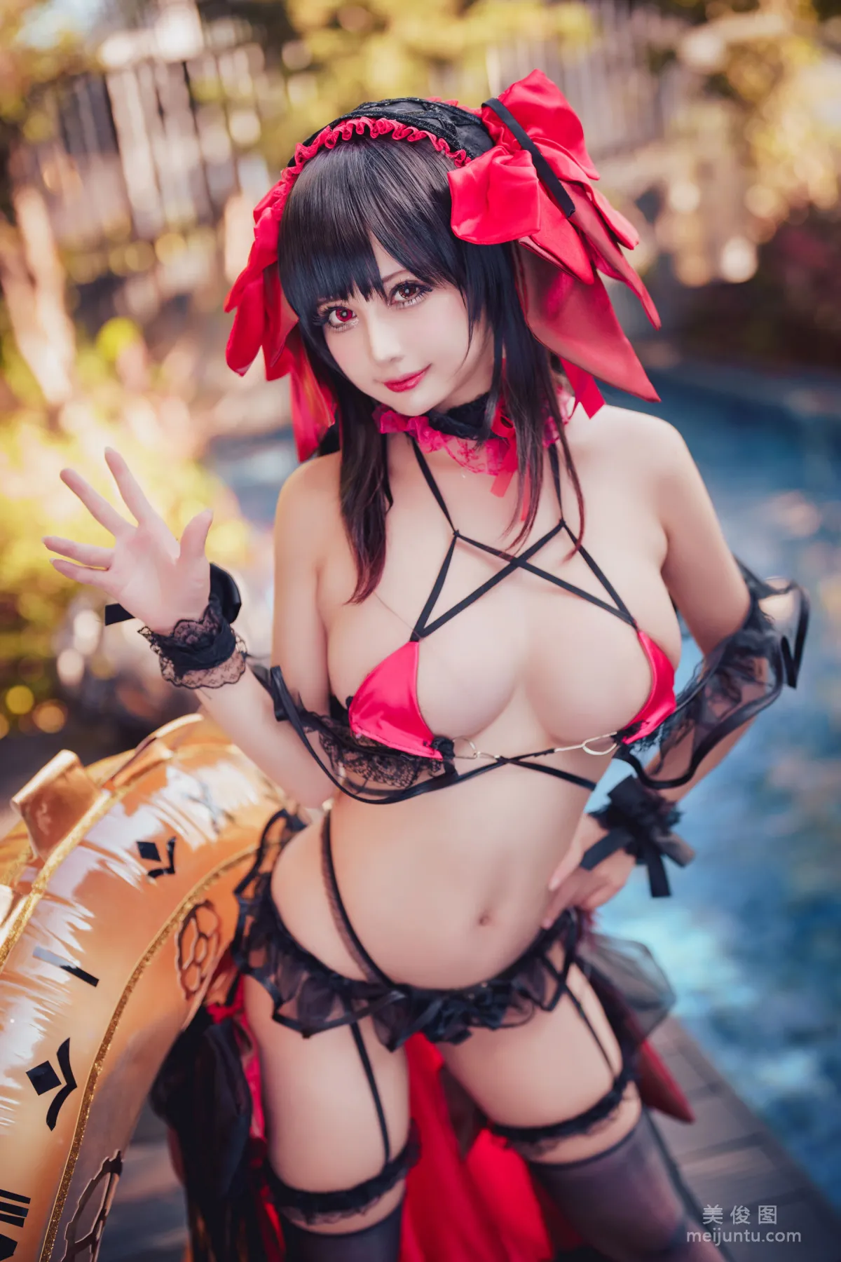 [网红COSER] 沖田凜花Rinka - Kurumi Tokisaki Swimsuit4