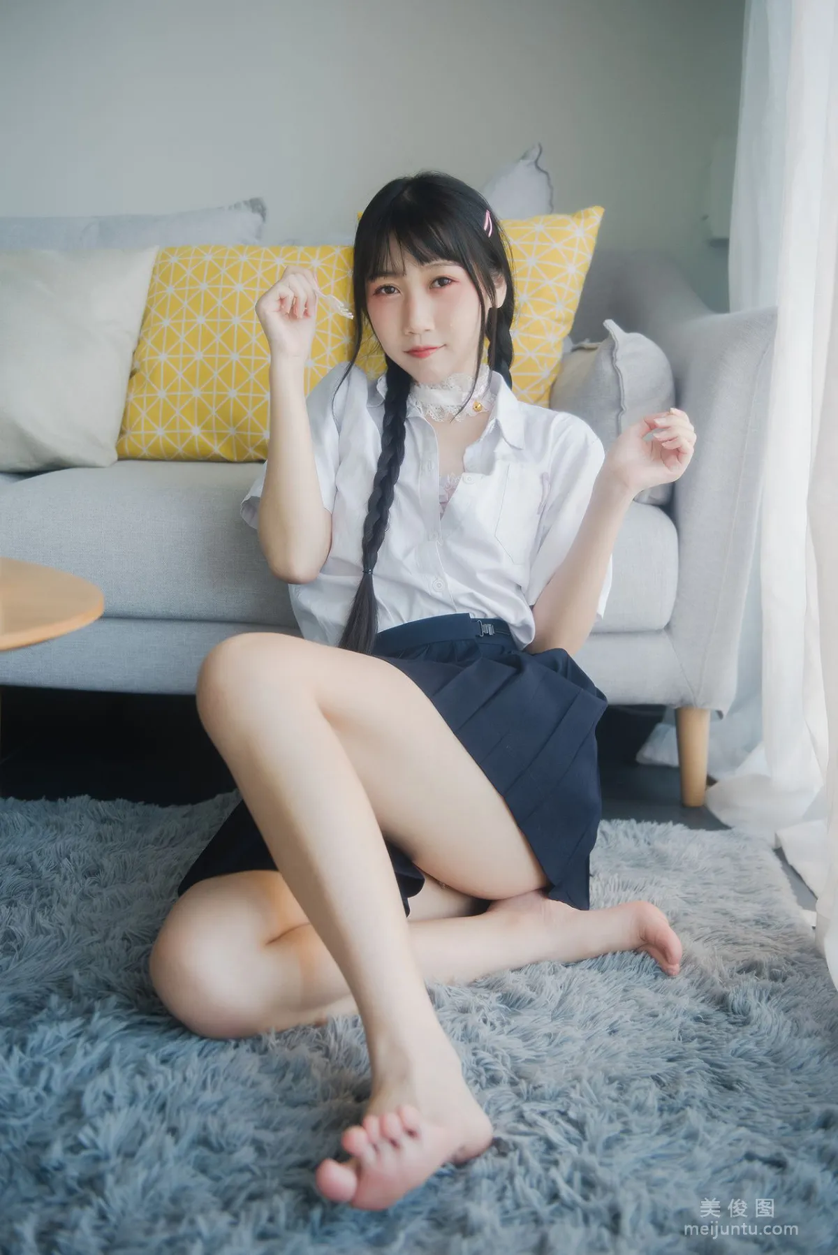 [网红COSER] 微博人气Coser不呆猫 - 奶油少女23