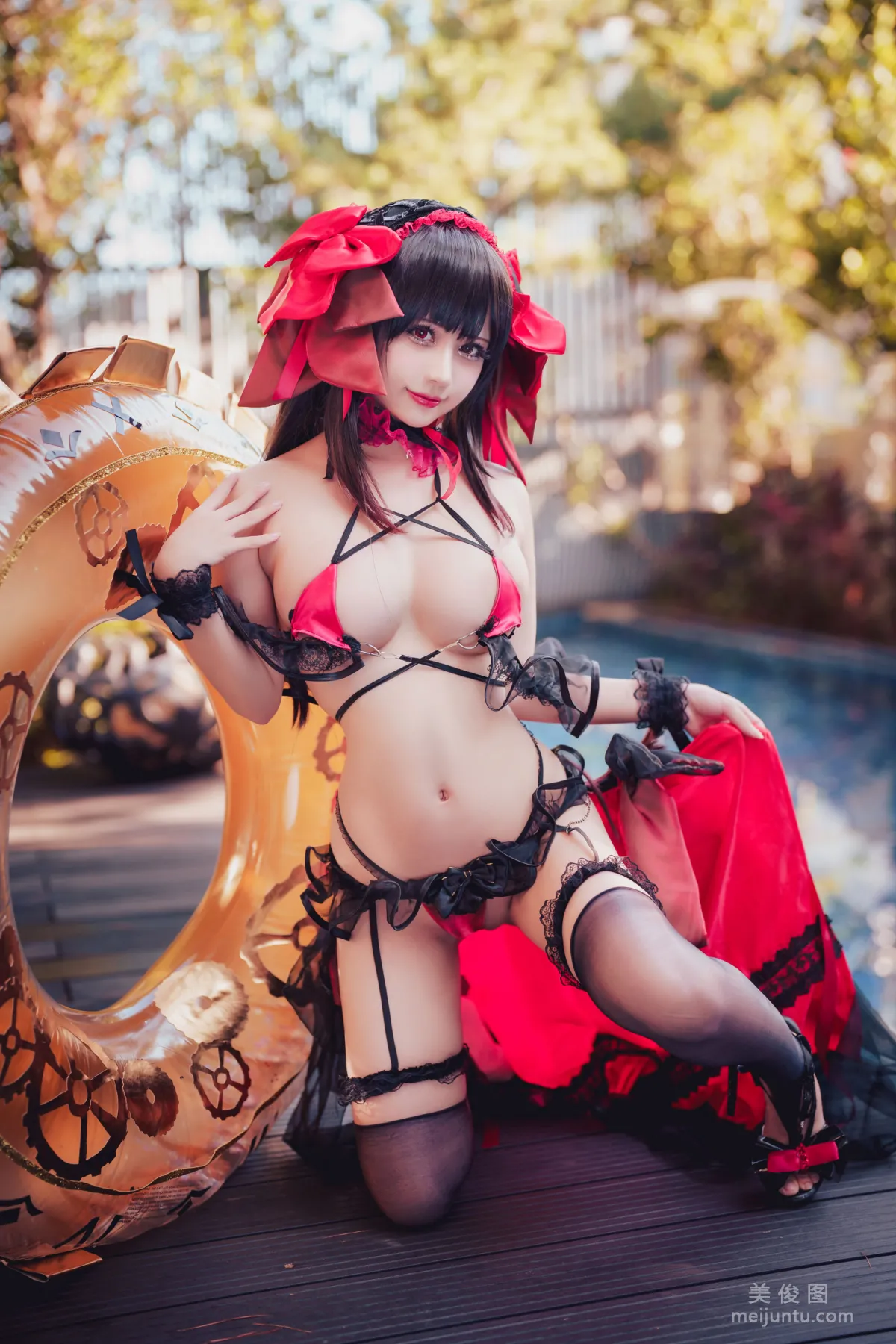 [网红COSER] 沖田凜花Rinka - Kurumi Tokisaki Swimsuit6