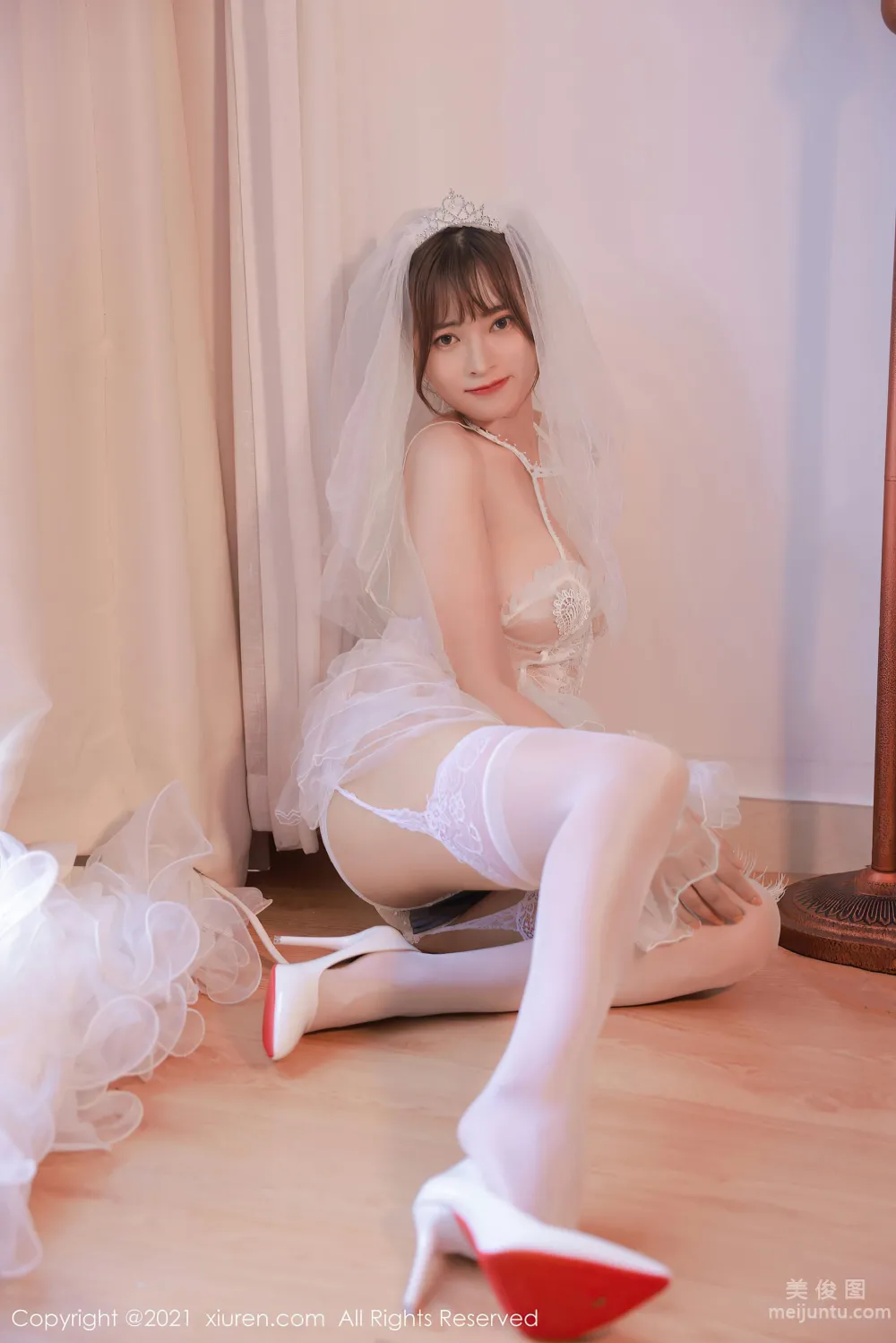 [秀人XIUREN] No.3671 奈沐子 - 唯美动人的白色婚纱系列16