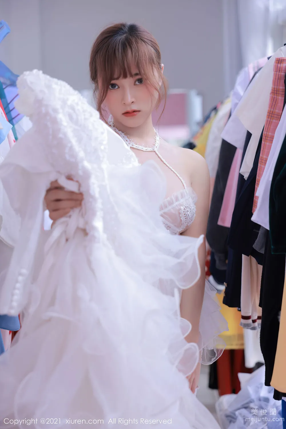 [秀人XIUREN] No.3671 奈沐子 - 唯美动人的白色婚纱系列11