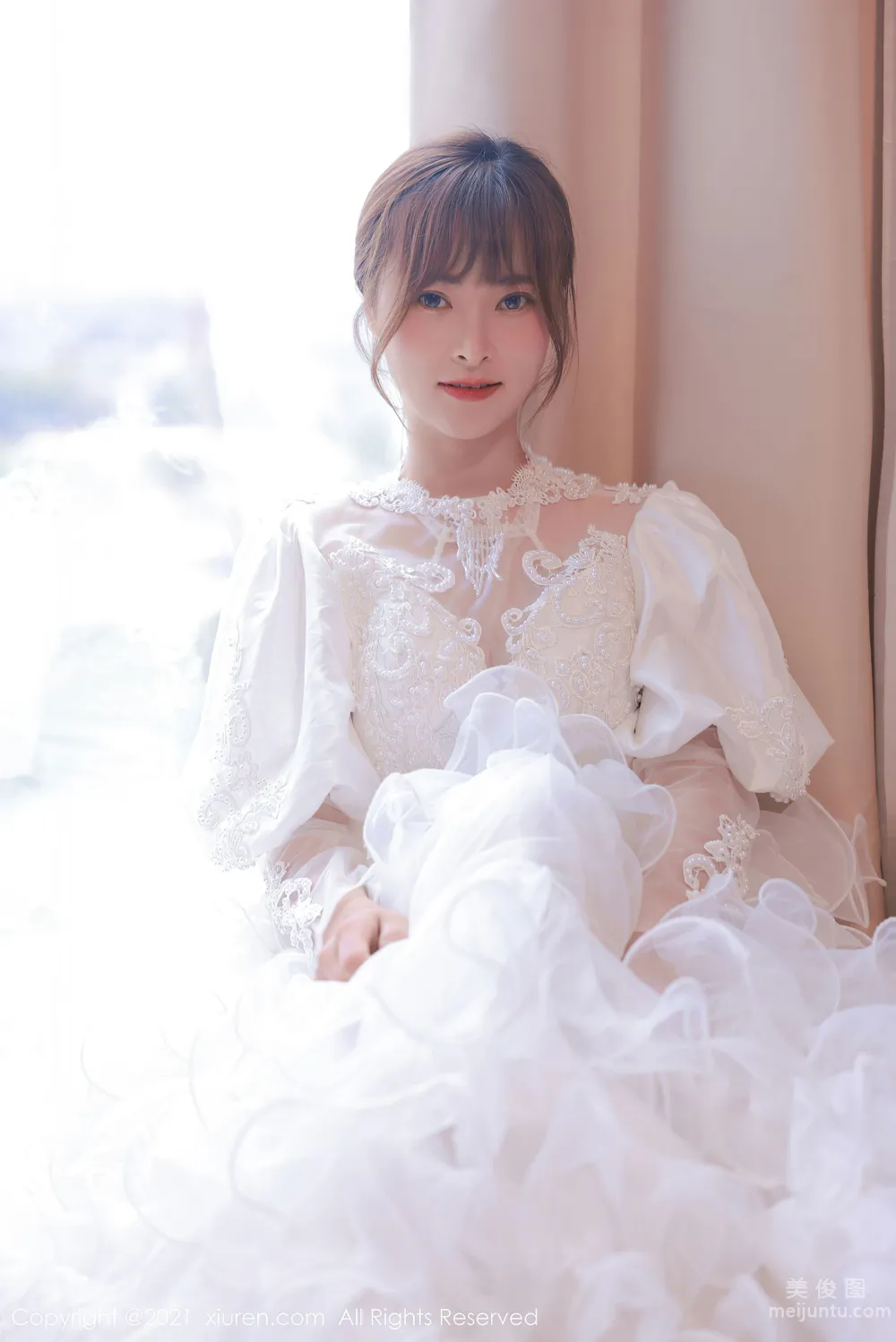 [秀人XIUREN] No.3671 奈沐子 - 唯美动人的白色婚纱系列4