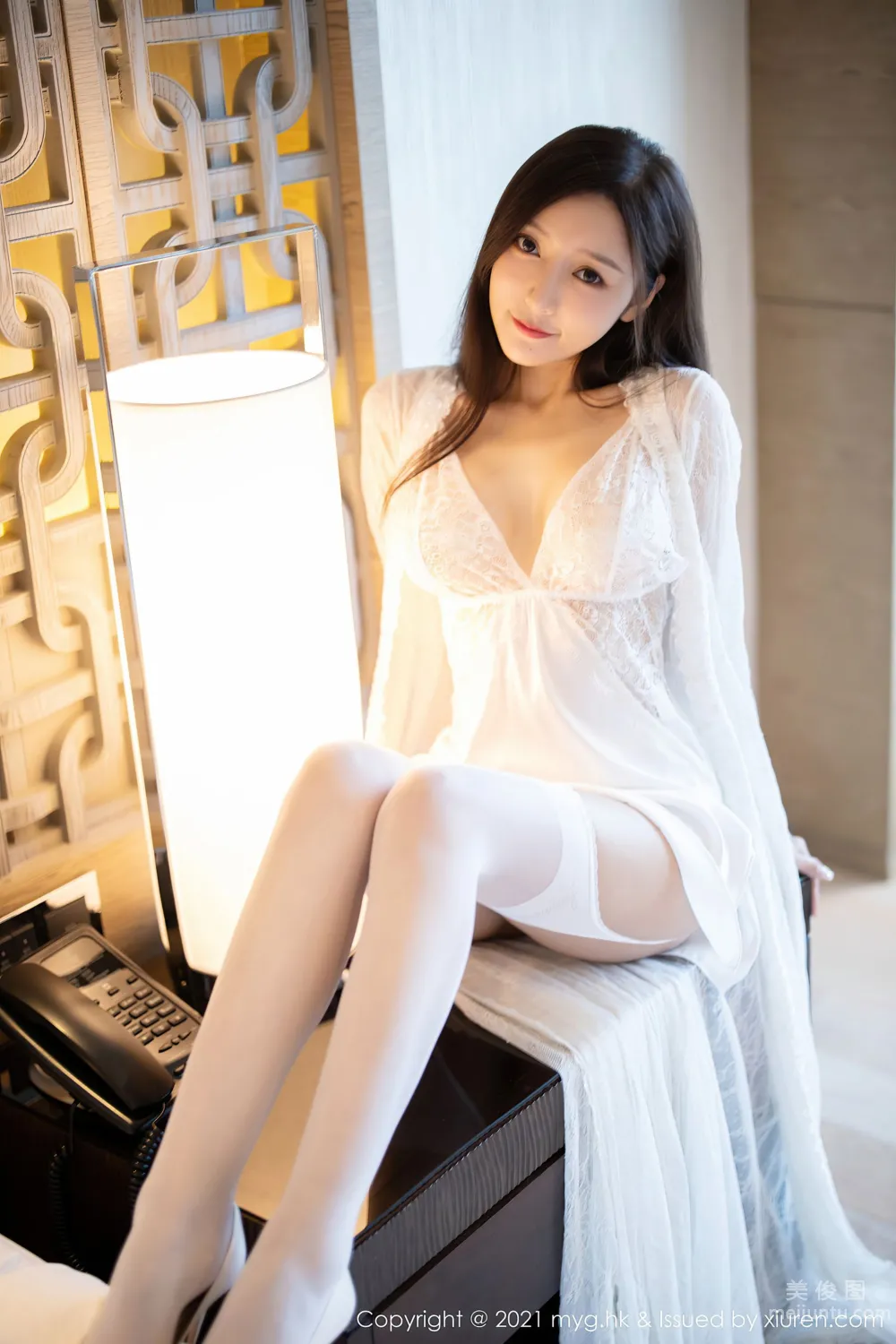 [美媛馆MyGirl] Vol.564 王馨瑶yanni - 精致动人的白色连衣裙21