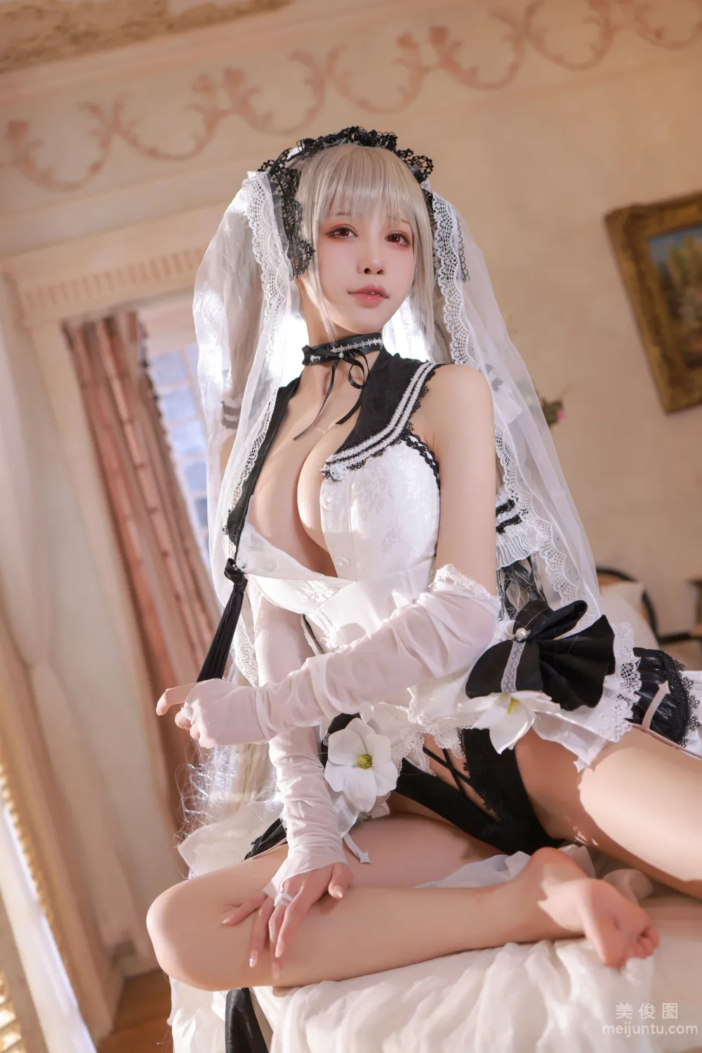 [网红COSER写真] 水淼aqua - 碧蓝航线 可畏 婚纱42