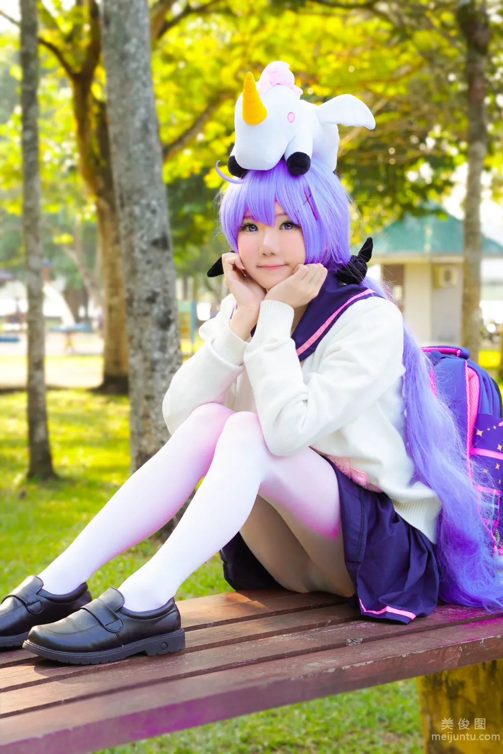 [网红COSER写真] Sally Dorasnow - Unicorn JK Set 套图18