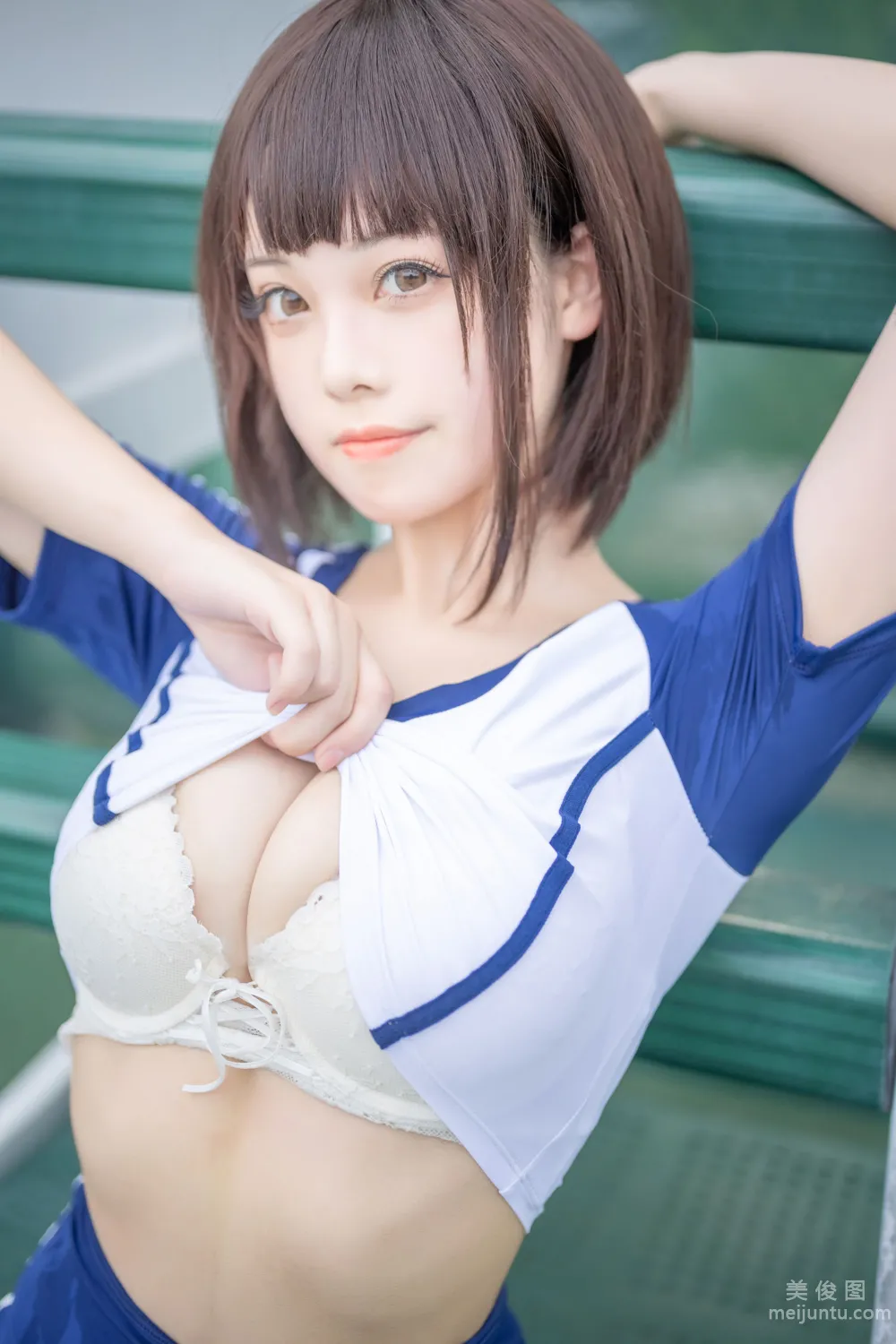 [网红COSER写真] 蜜汁猫裘 - 体操服42