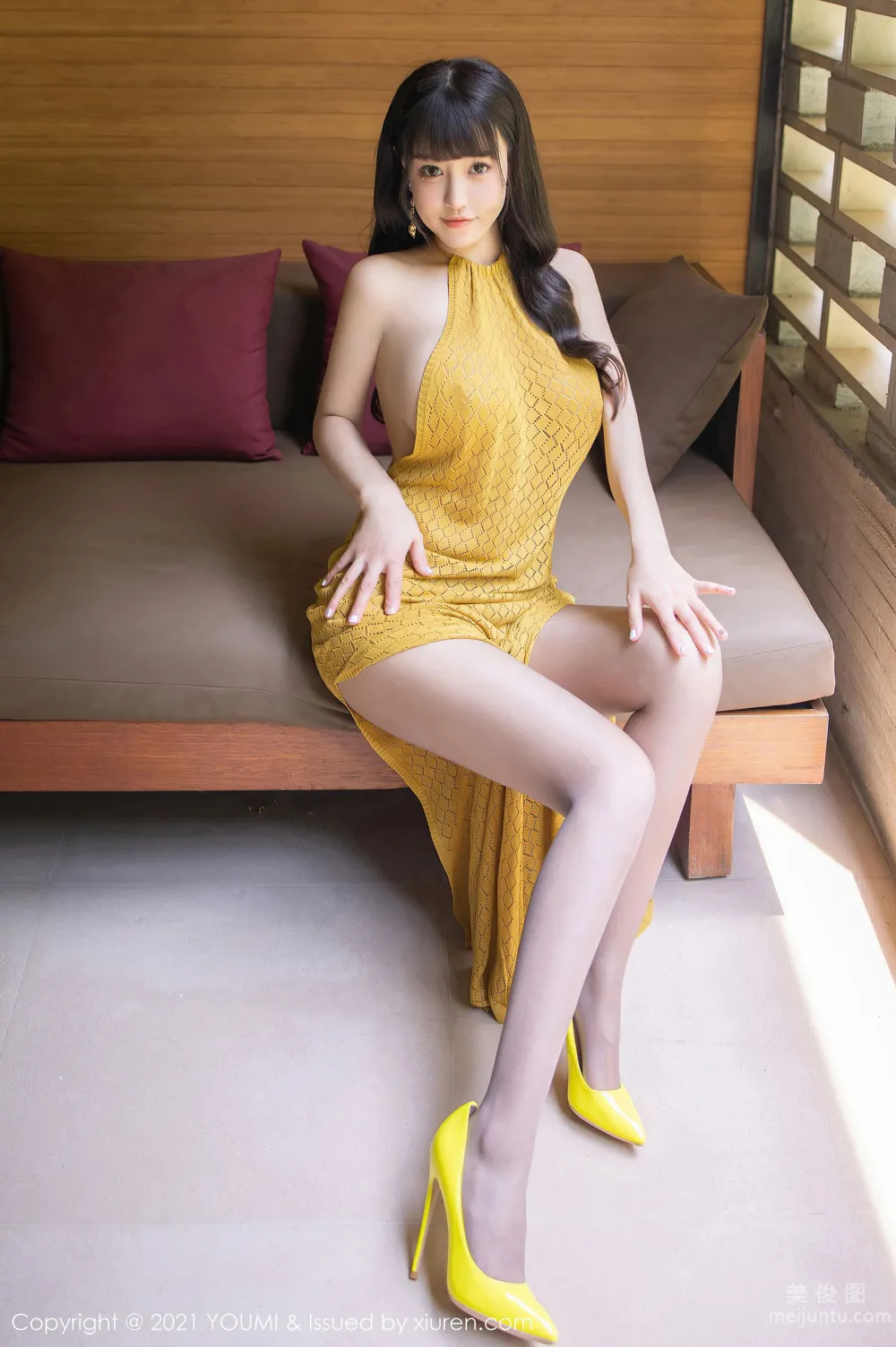 [尤蜜荟YouMi] Vol.676 朱可儿Flower - 黄色耀眼的长裙12