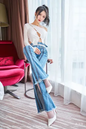[秀人XiuRen] No.3720 Emily尹菲 - 独特魅力的率性牛仔裤