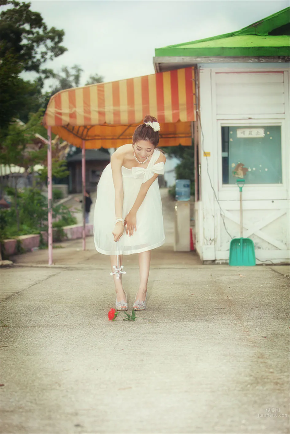 韩国车模女神李恩慧 黑色天使写真_13