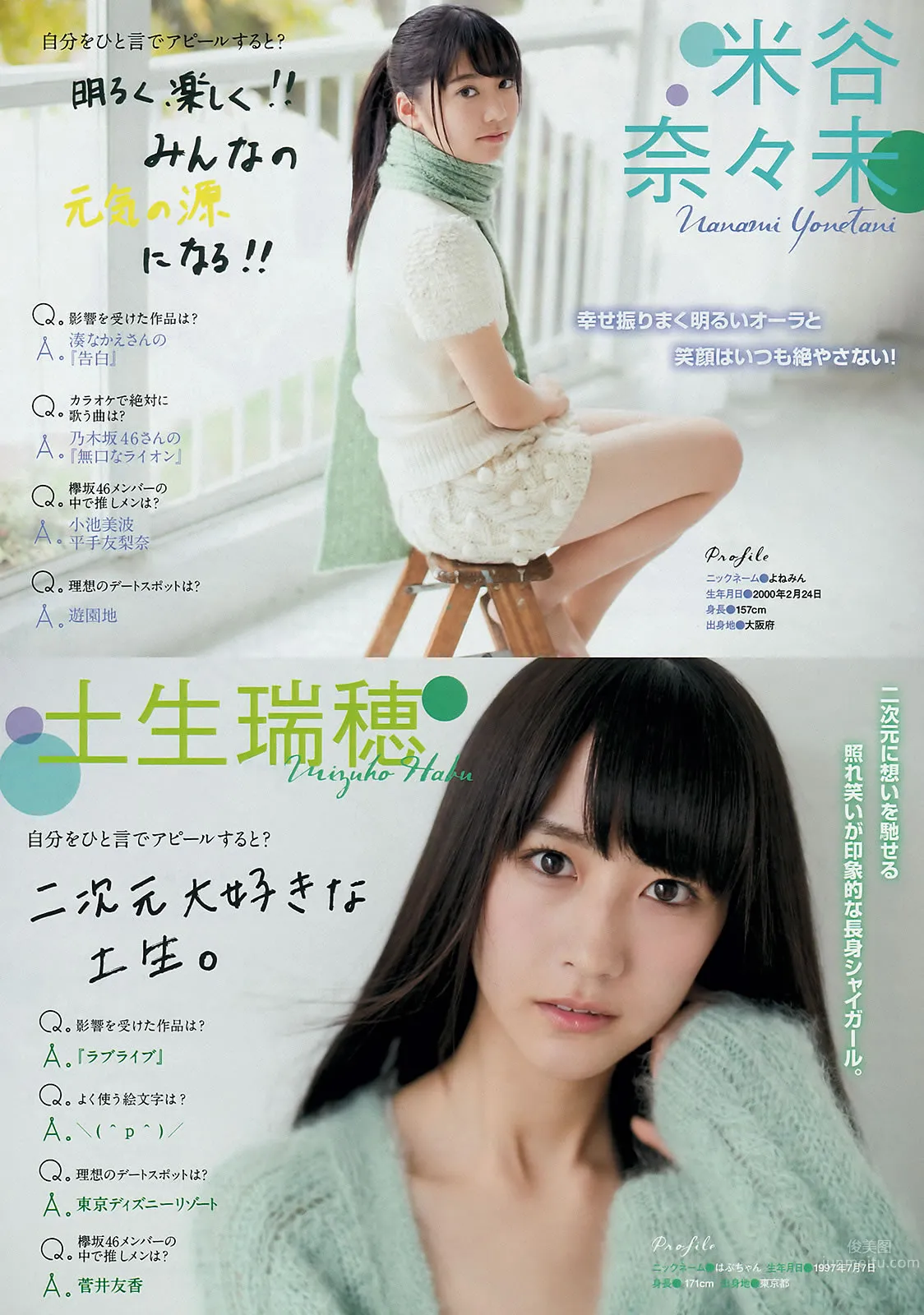 [Young Magazine] 2016 No.08-09 峯岸みなみ 欅坂46 永尾まりや_16