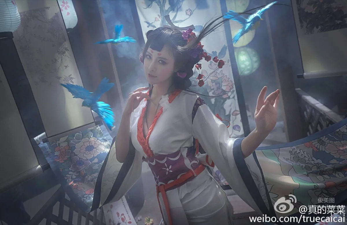 真的菜菜- 阴阳师最新SSR式神「花鸟卷」写真_5