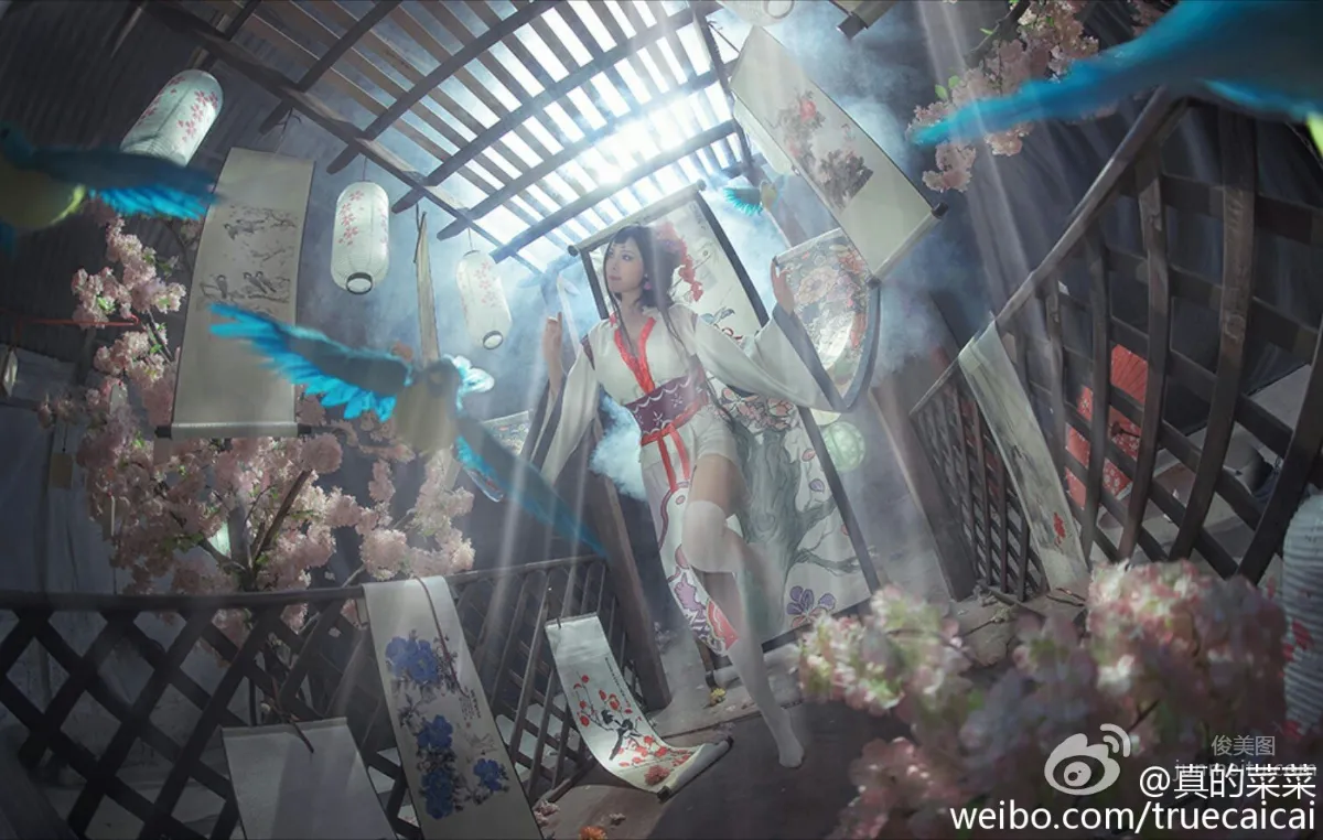 真的菜菜- 阴阳师最新SSR式神「花鸟卷」写真_4