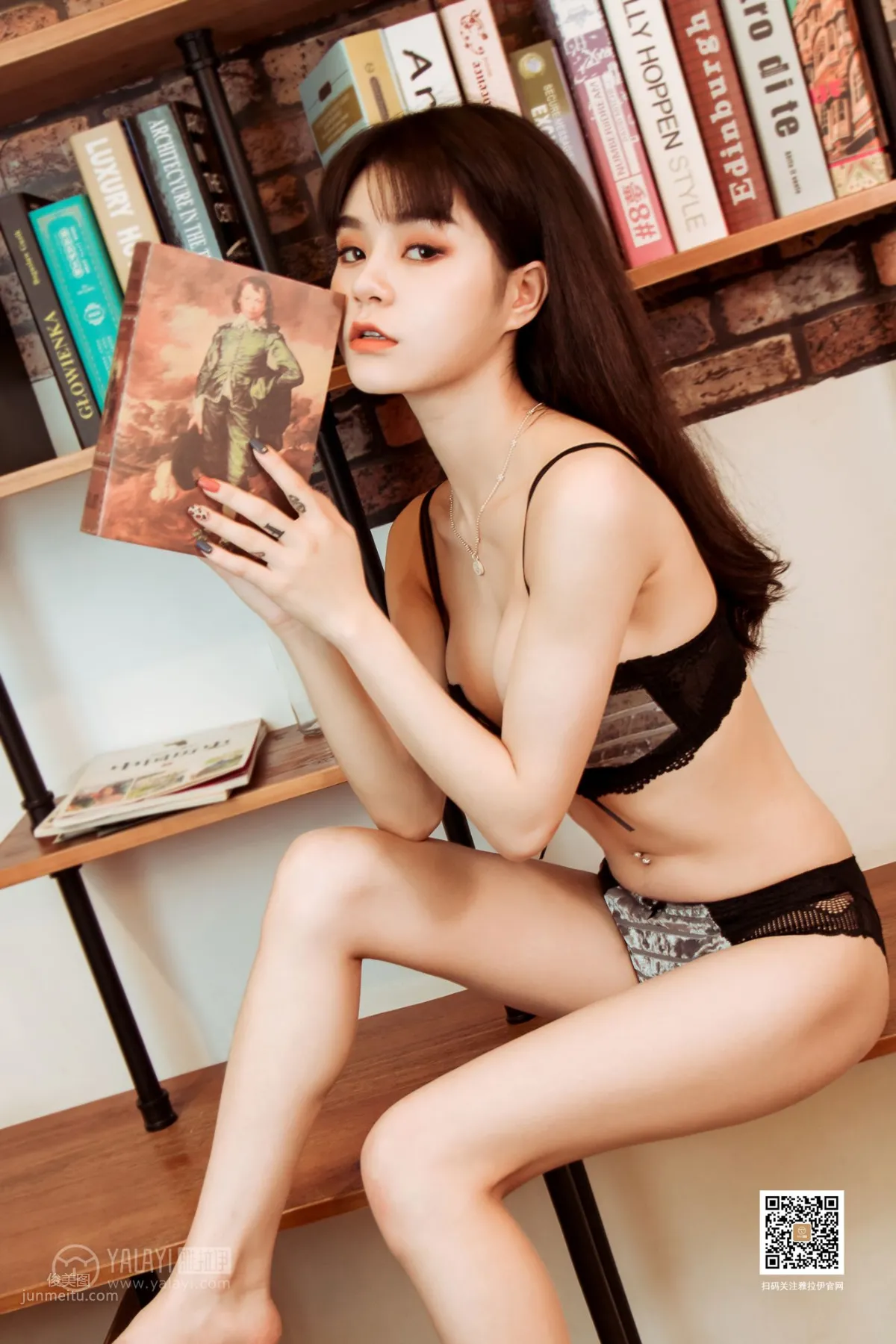 [YALAYI雅拉伊] 2019.08.07 No.362 图书馆精灵 蓉蓉_17