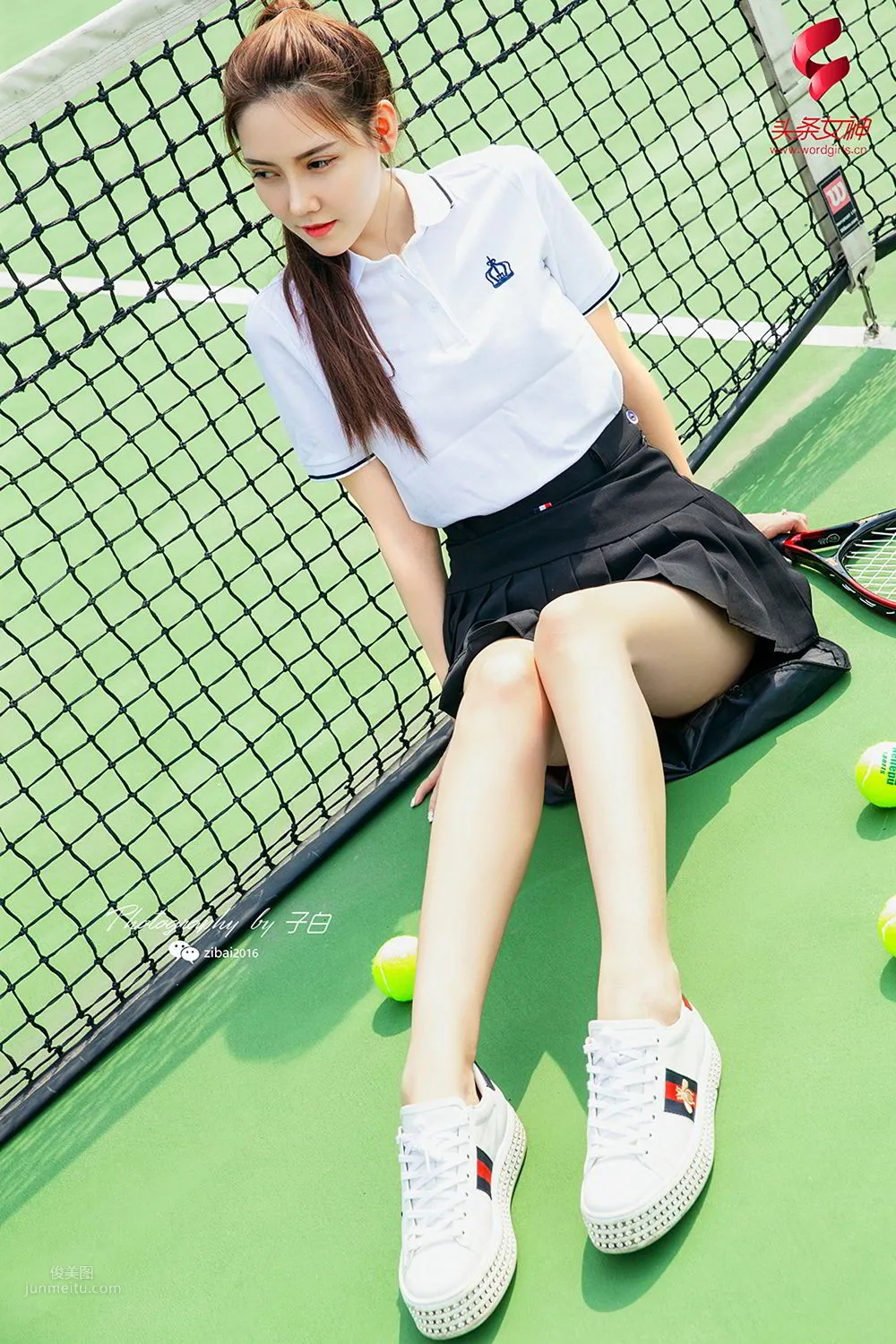 [TouTiao头条女神] 2019.07.13 我是网球美少女 莎伦_0