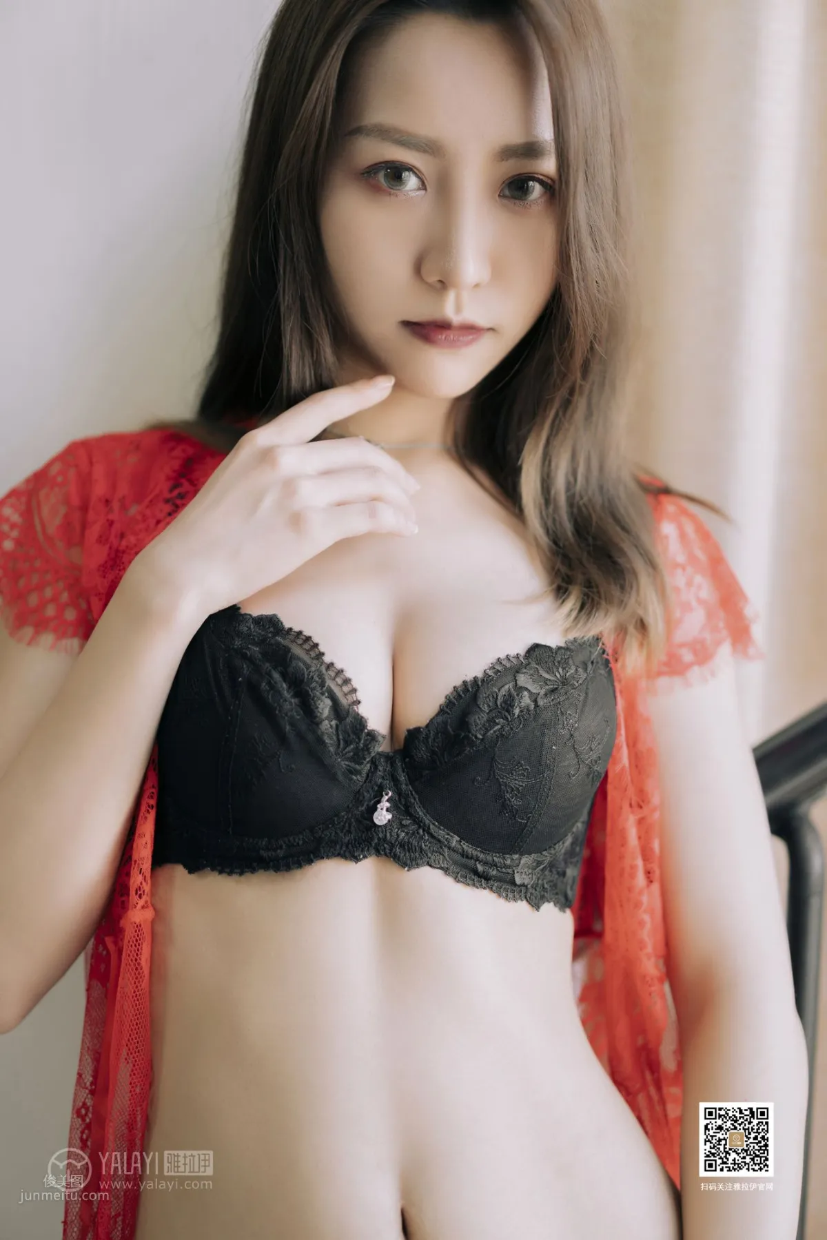 [YALAYI雅拉伊] 2019.08.27 No.381 红与黑 芊芊_48