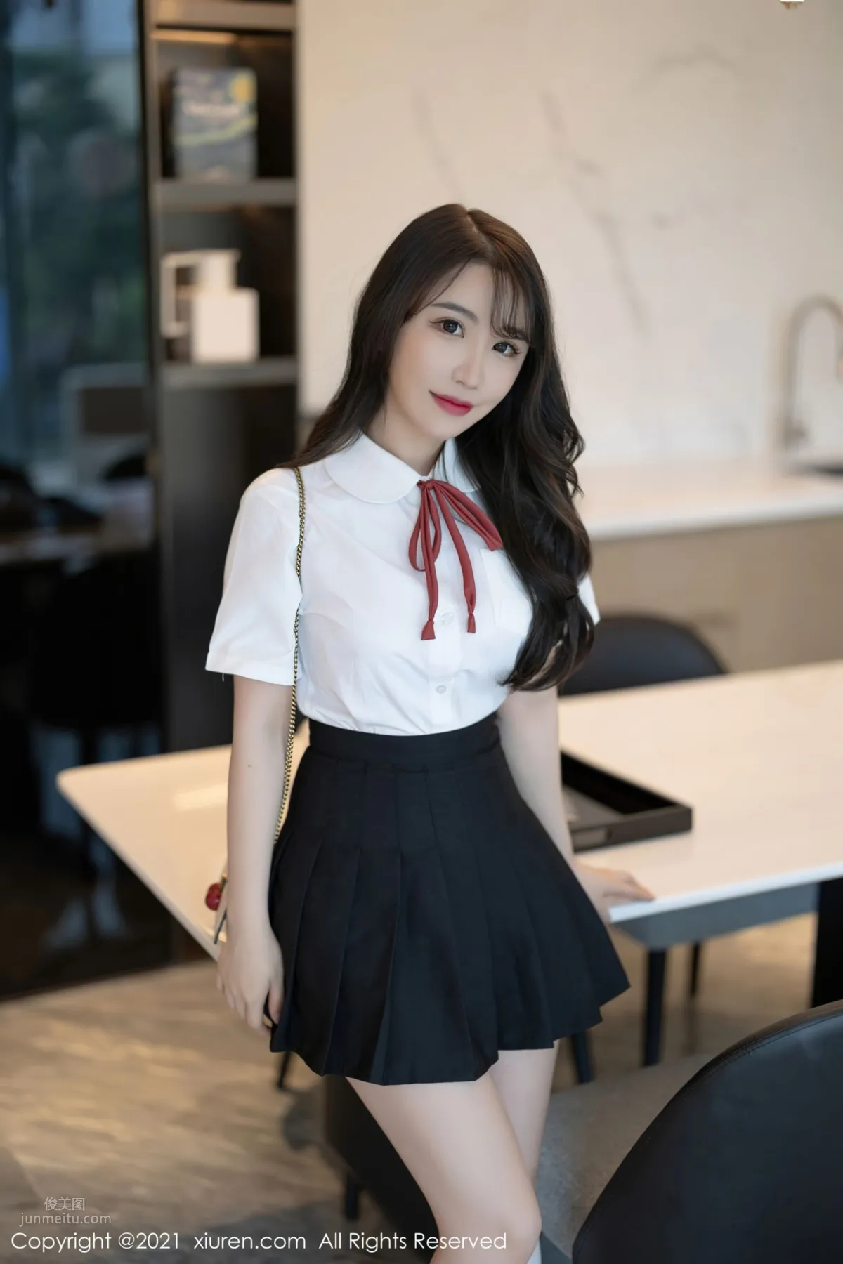 绯月樱深圳旅拍 清纯的JK制服_1